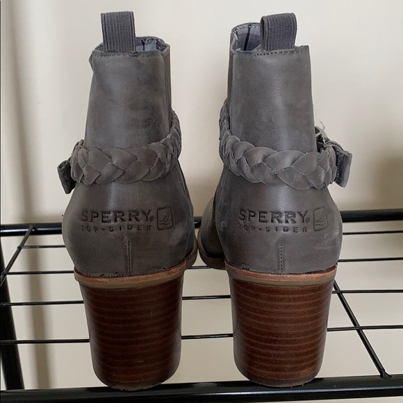 SPERRY ankle boots grey SZ 10. Never worn - Picture 3 of 5